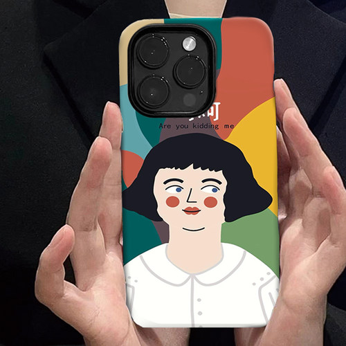 小尹苹果13手机壳iphone11保护套14promax菲林手机套呵呵女孩个性苹果xr/12pro软壳xsmax卡通苹果12/6plus/7/