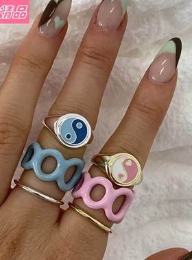 New retro personality ring European American Rings Jewelry