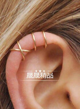 5 pcs /set Women Ear clip Clip-on Earrings male Stud jewelry