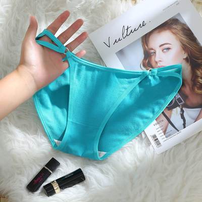 Women Cotton Panties Comfortable Underwear Low Waist Briefs