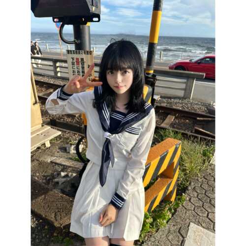 jk制服学院风套装长袖款上衣绀领白三本基础款水手服全套