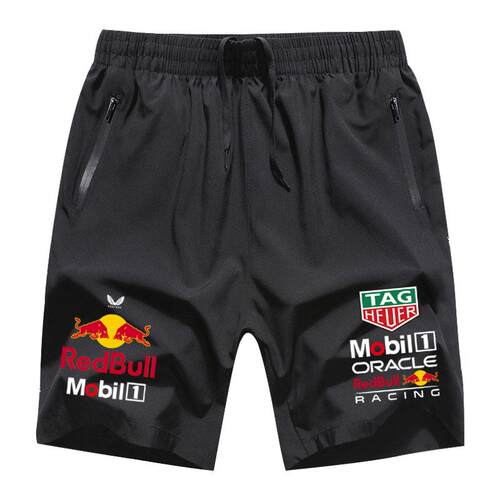 冰丝速干男红牛车队维斯塔潘F1方程式赛车服五分裤宽松训练裤短裤