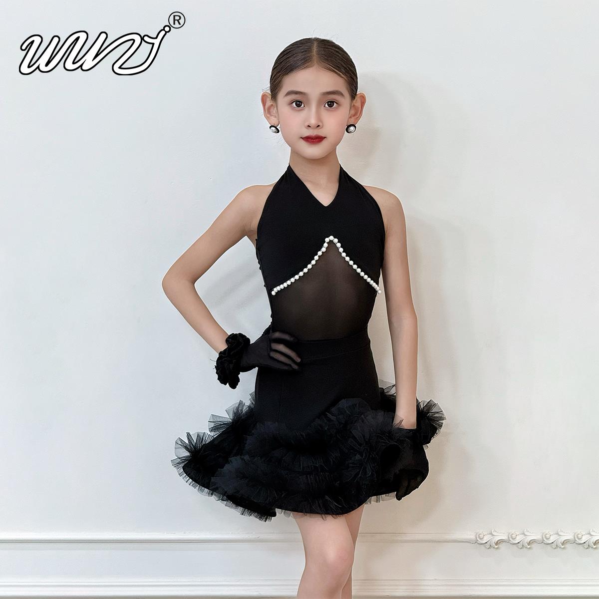 舞姿拉丁舞服女童练习服2026夏新款新品幼儿童舞蹈套装两件式练功