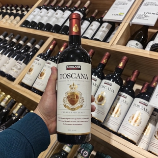 Costco代购意大利进口科克兰梅洛桑娇维赛红葡萄酒750ml单宁柔和