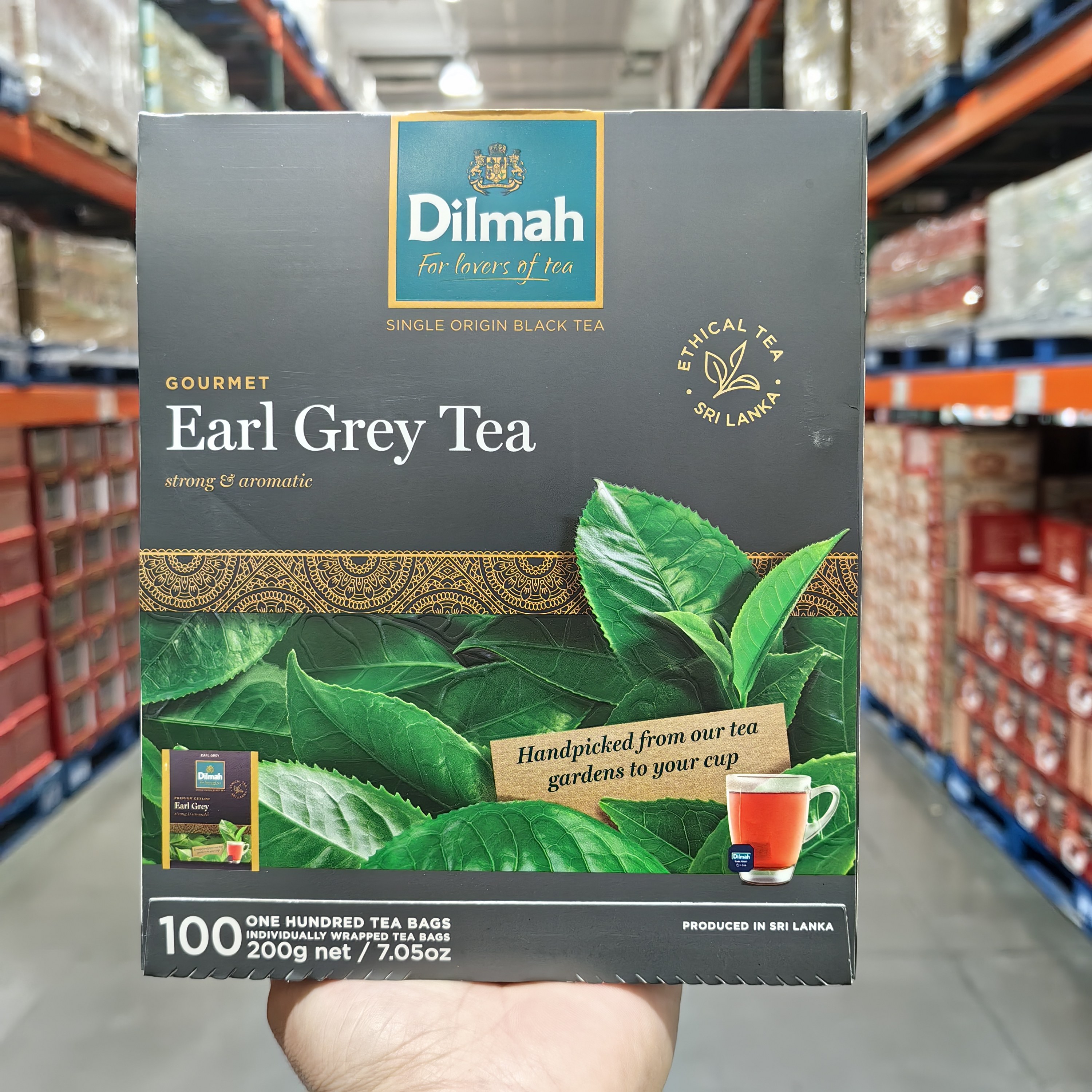 Costco代购斯里兰卡进口迪尔玛伯爵茶红茶独立装茶包2g*100袋泡茶
