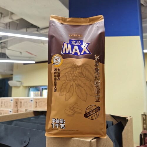 盒马醇享意式咖啡豆1000g中深度