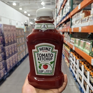 Costco代购美国原装进口HEINZ亨氏番茄酱挤压瓶家用1250g商用大瓶