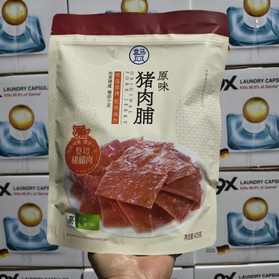 盒马猪肉脯(原味)428g即食零食