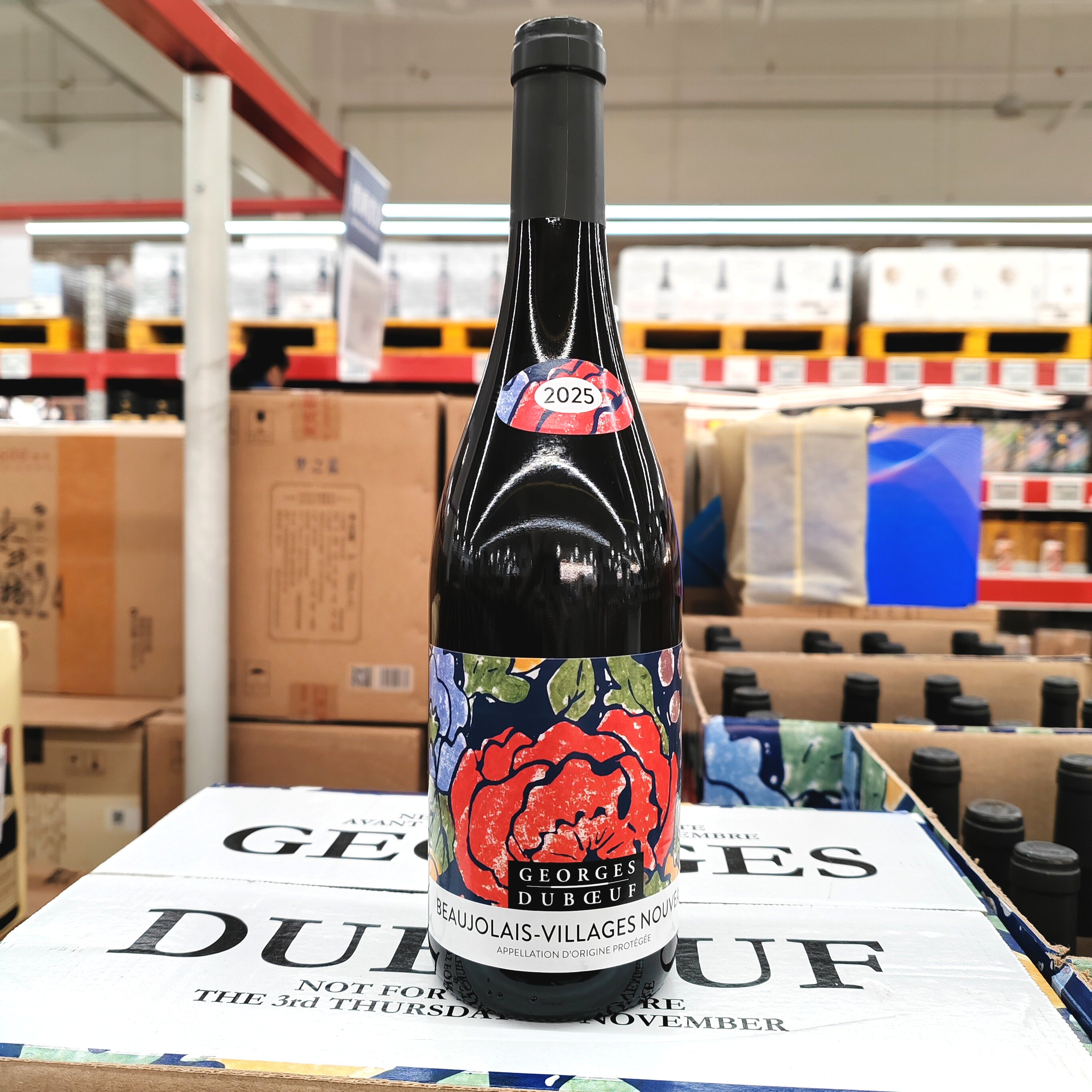 会员代购法国进口Duboeuf乔治杜博夫博若莱村庄红葡萄酒果香750ml