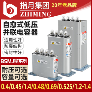 指月自愈式并联电力电容器无功补偿BZ/BC/BSMJ0.4/0.45-30-3/20-3