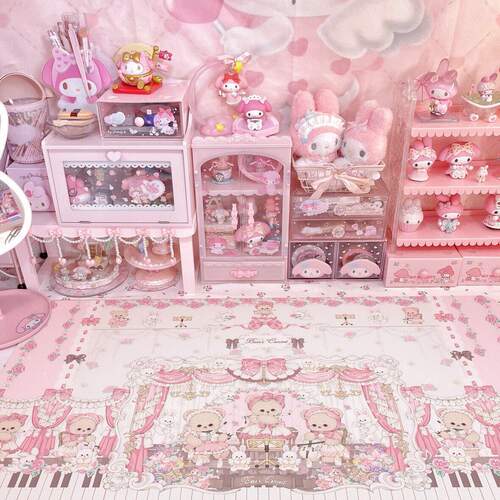 少女梦境系列桌垫ins风学生少女心桌垫可爱防水防油桌布免洗可擦