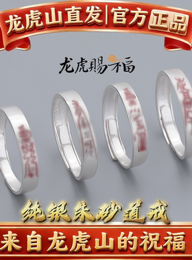 龙虎山法物直发道家纯银戒指紫薇讳护身平安饰品男女符转好运项链