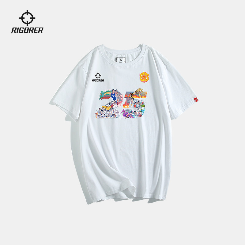 准者亲子装短袖2026夏季新款25周年纪念T恤一家三口全家装上衣潮