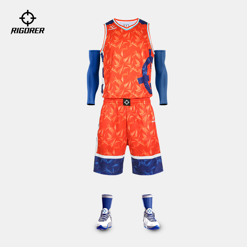 准者10A抗菌儿童篮球服高端数码印球服学生DIY印制篮球套装可团