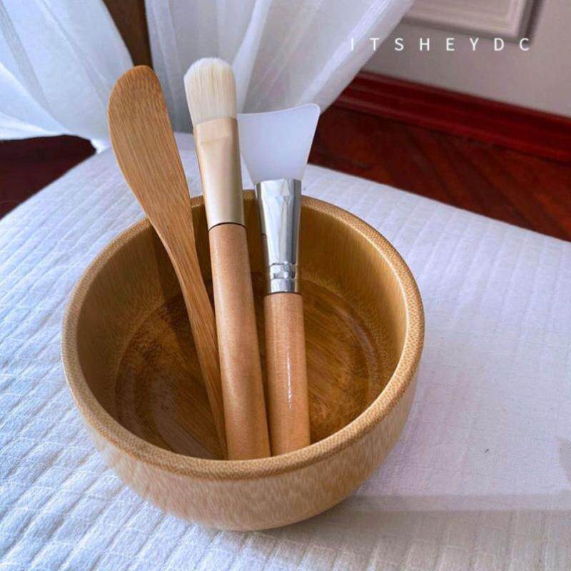 美容院做脸工具日式SPA木质竹木护肤工具套装 芳疗馆面膜碗硅胶刷