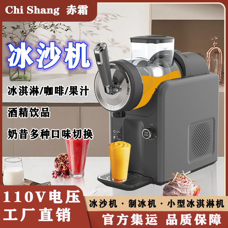 德国110v冰淇淋机制冰雪融咖啡机小型全自动冰沙机果汁饮品出口小