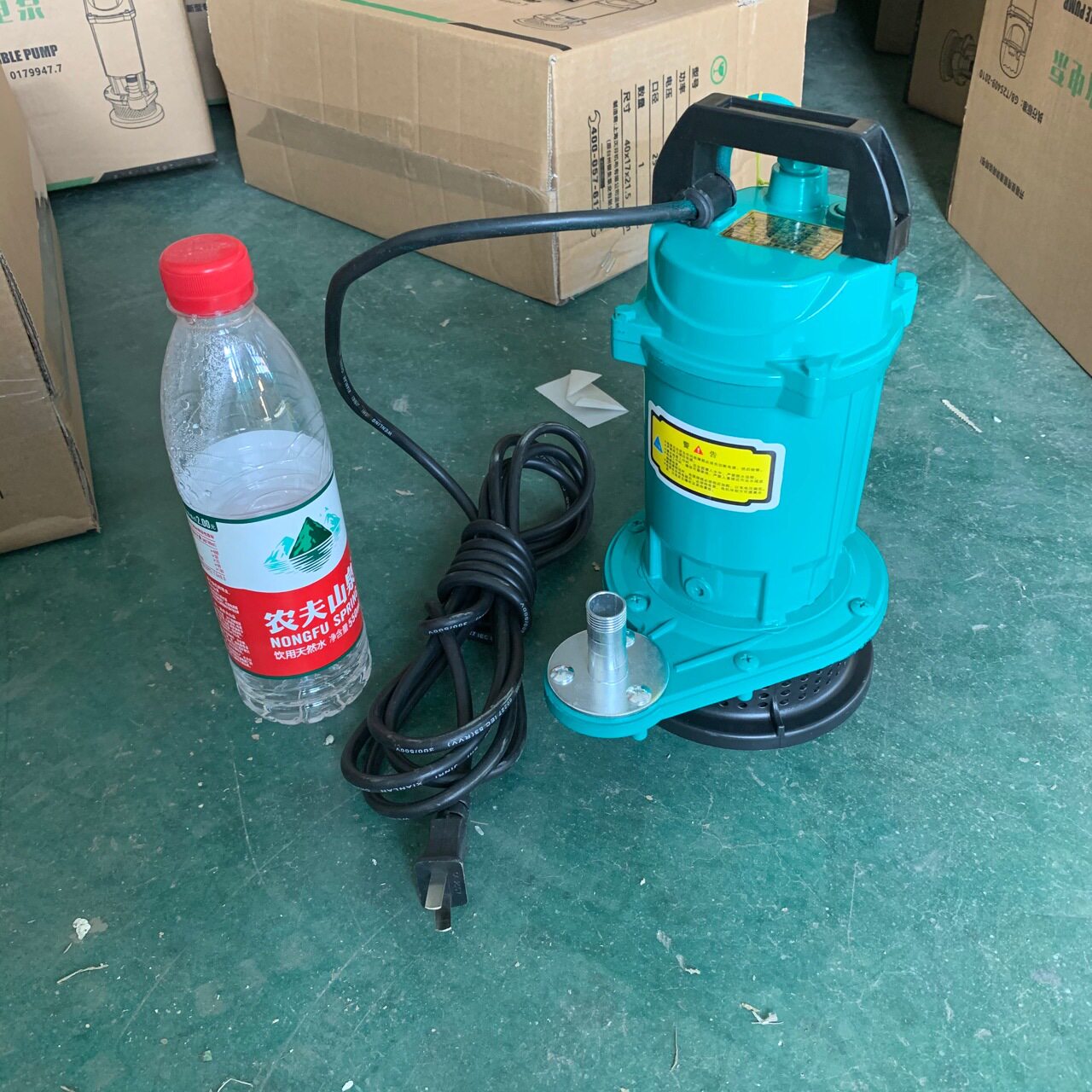 人民水泵qdx1.5-16-0.37小型烤漆潜水泵手提式潜水电泵口径4分220