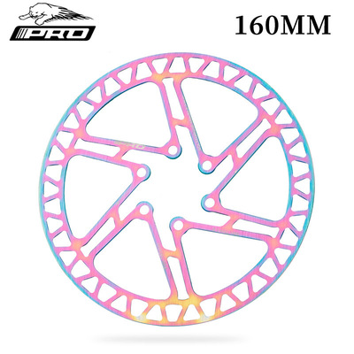 IIIPRO 自行车炫彩镂空超轻碟盘 山地车六钉刹车片 碟片160mm