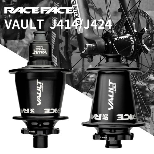 RACEFACE塞脸山地车桶轴花鼓VAULT J414/J424 BOOST碟刹XD塔基