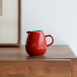 故宫红公道创意陶瓷龙蛋公道杯分茶器茶海匀杯陶瓷功夫茶具配件