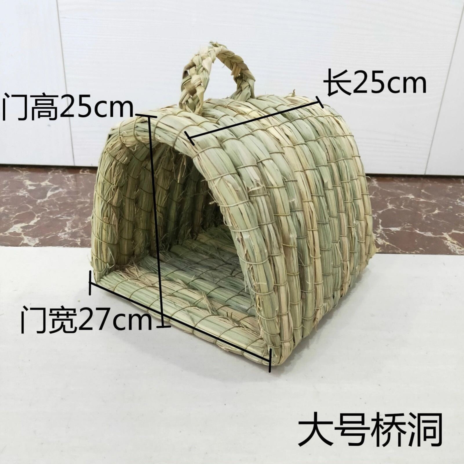 防侧b翻鸽子窝孵蛋专用草窝手工编织稻草窝兔子窝保暖窝草编鸡窝