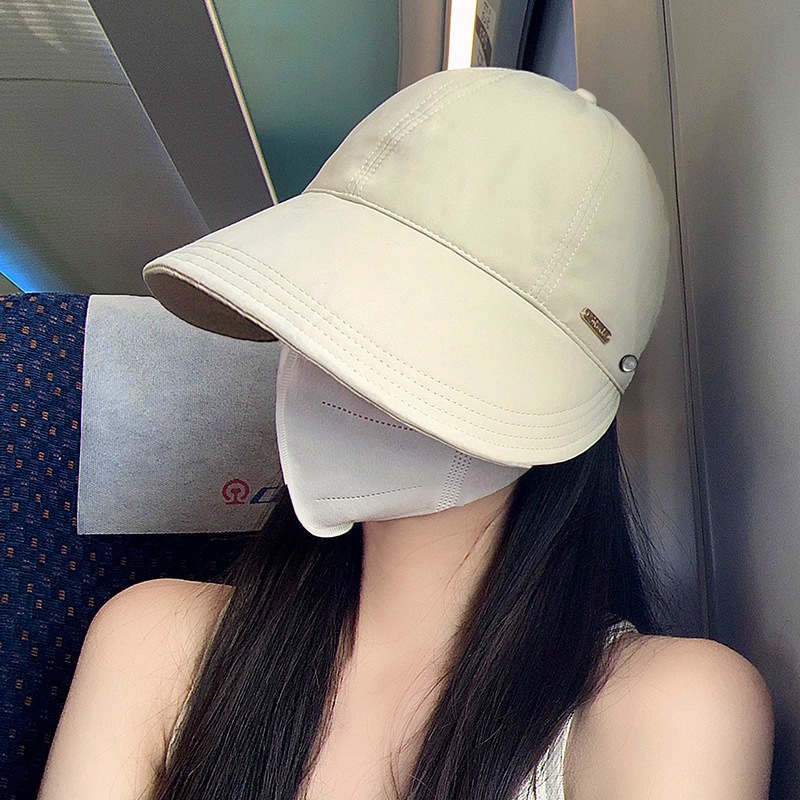 防晒遮阳帽女露思同款夏天可扎低