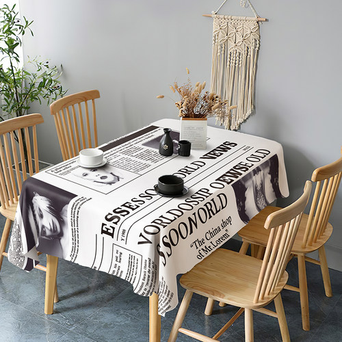 清新防水桌布简约文艺茶几