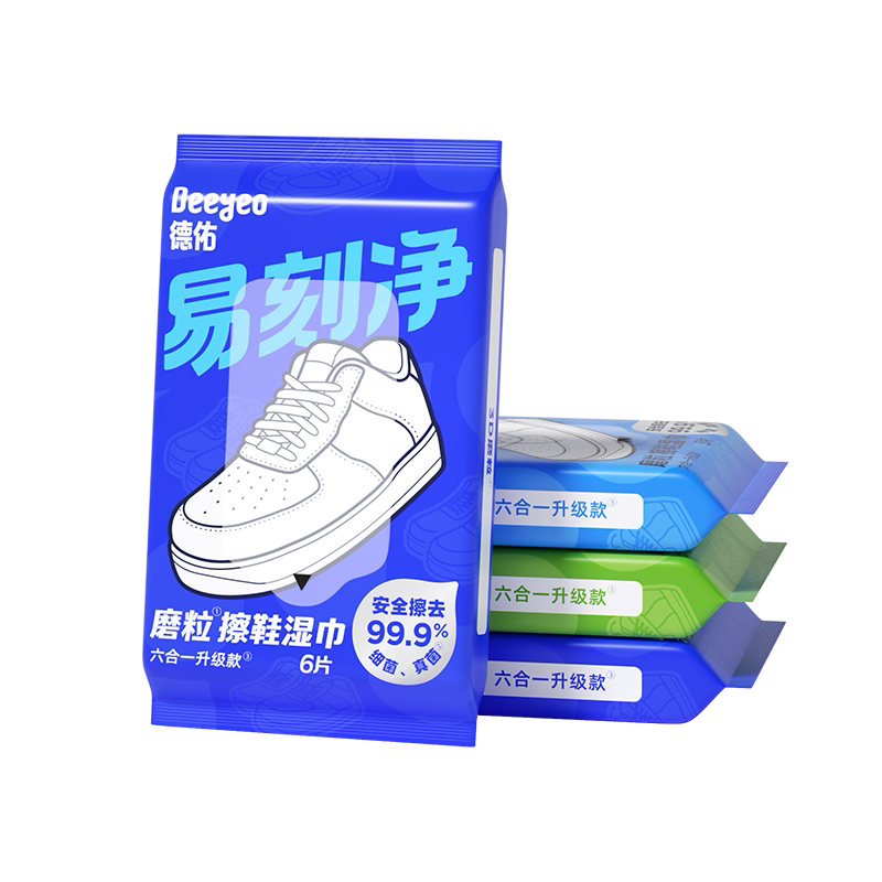 【好物体验专享】德佑易刻净擦鞋湿巾6抽*5包图片