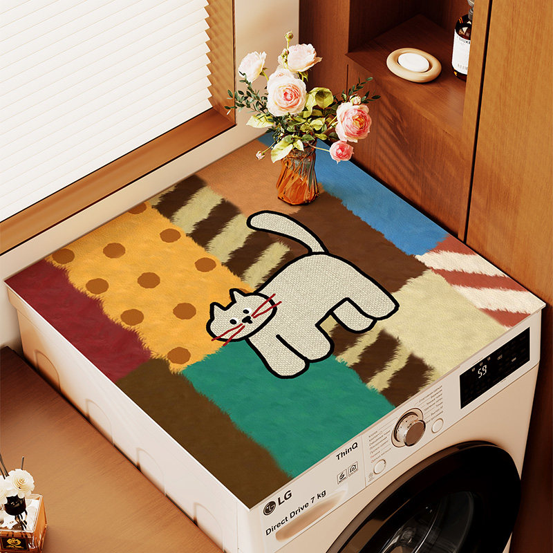 多巴胺动物洗衣机盖垫防尘盖布滚筒洗衣机台面垫床头柜微波炉盖布,居家布艺,万能盖巾,淘宝优惠券,粉丝福利购,淘宝优惠卷