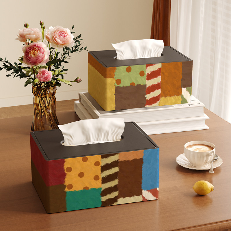 美式多巴胺纸巾盒小尺寸纸巾专用餐巾抽纸盒客厅茶几遥控器收纳盒,收纳整理,纸巾盒,淘宝优惠券,粉丝福利购,淘宝优惠卷