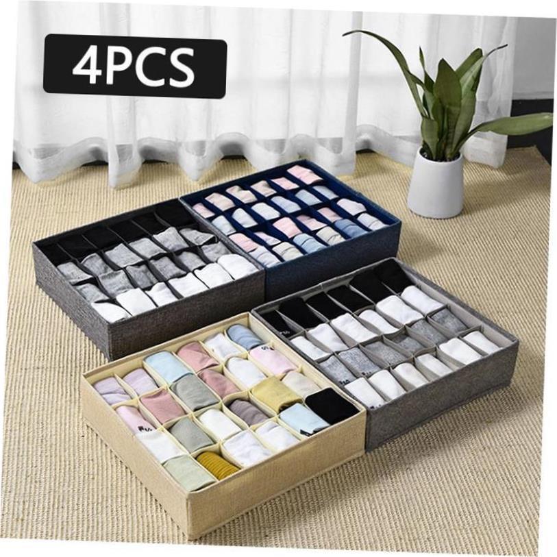 1PCS Storage Boxes Underwear Divider Drawer Lidded Closet Or