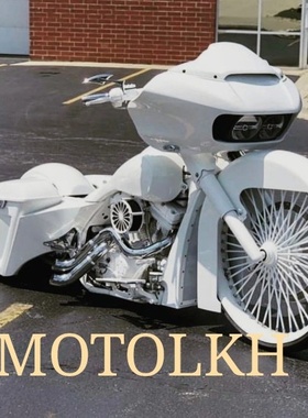 适用哈雷大道街道双灯公路滑翔路王改装Bagger大班戈26寸三星套件