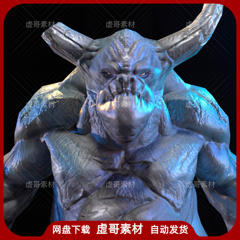 ue4ue5角色 juggernaut 变异体精灵巨人怪物反派游戏角色含动画