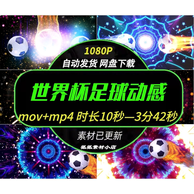 足球世界杯LED背景视频素材