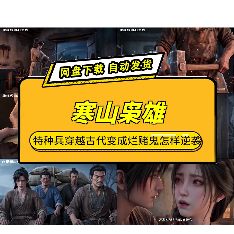 寒山枭雄AI短剧穿越古代特种兵
