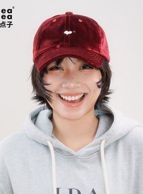 ideea点子点子「Lover 小爱心」红丝绒刺绣棒球帽 董洁张俪同款