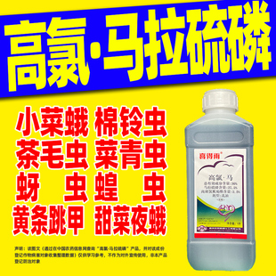30%高氯马杀虫剂马拉硫磷高效氯氰菊酯棉花棉铃虫小麦田蚜虫专用