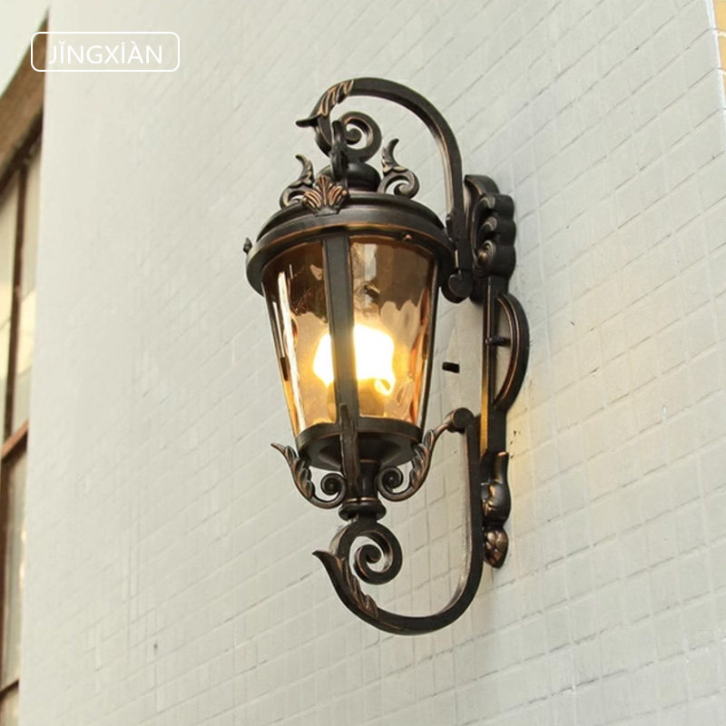 欧式室外壁灯防水别墅墙壁灯户外阳台灯走廊灯过道灯大门柱门前灯