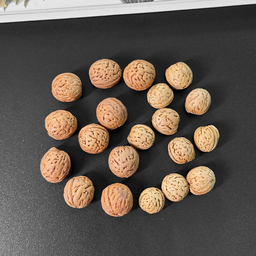 天然桃核散籽DIY手链配件