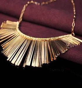 项链2021年新款女个性金色流苏锁骨链百搭配饰品women necklaces