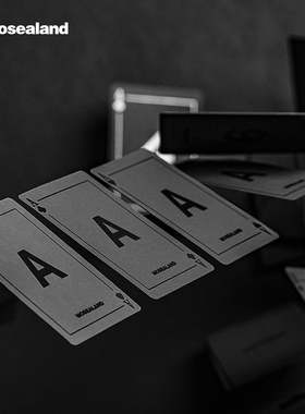 MOSEALAND 黑卡材质品牌定制新年休闲娱乐质感全黑化扑克牌