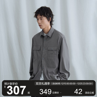 男多口袋定制面料廓形日系长袖 户外衬衫 上衣潮 23SS春季 MOSEALAND
