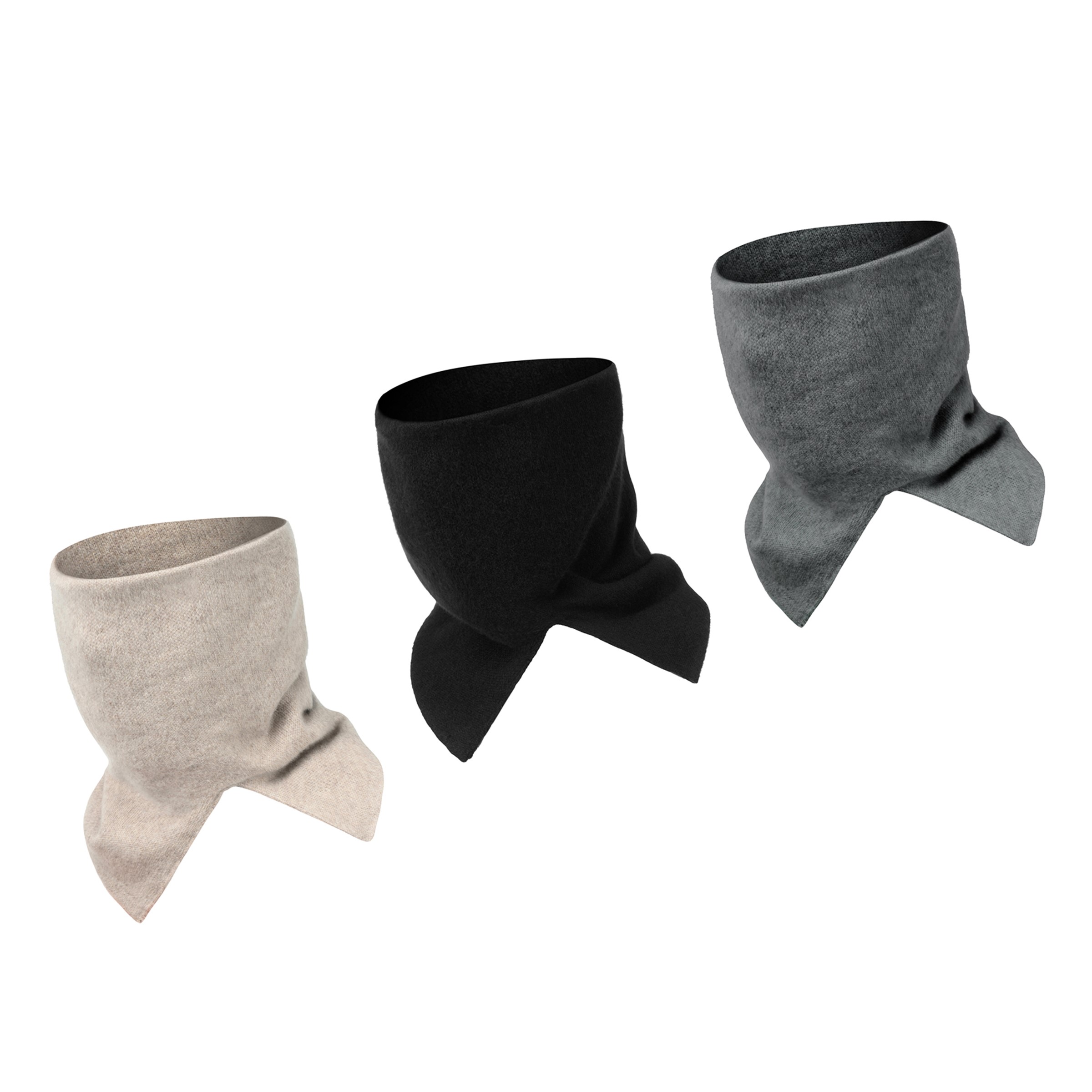 DESERTO 100美利奴羊毛纯羊毛精纺抓绒保暖秋冬三色百搭休闲围脖