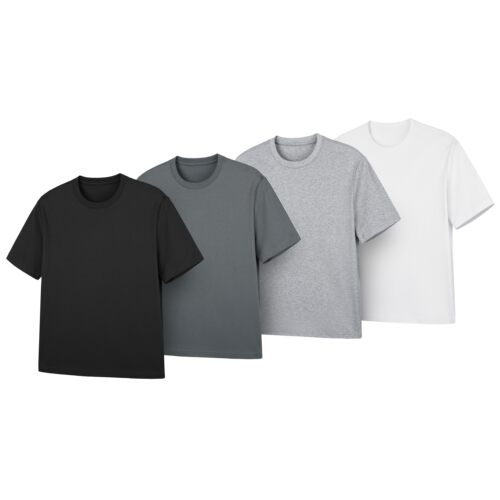 DESERTO SUPIMA液氨匹马棉混纺小领口正肩Slim合身版型基础T恤男