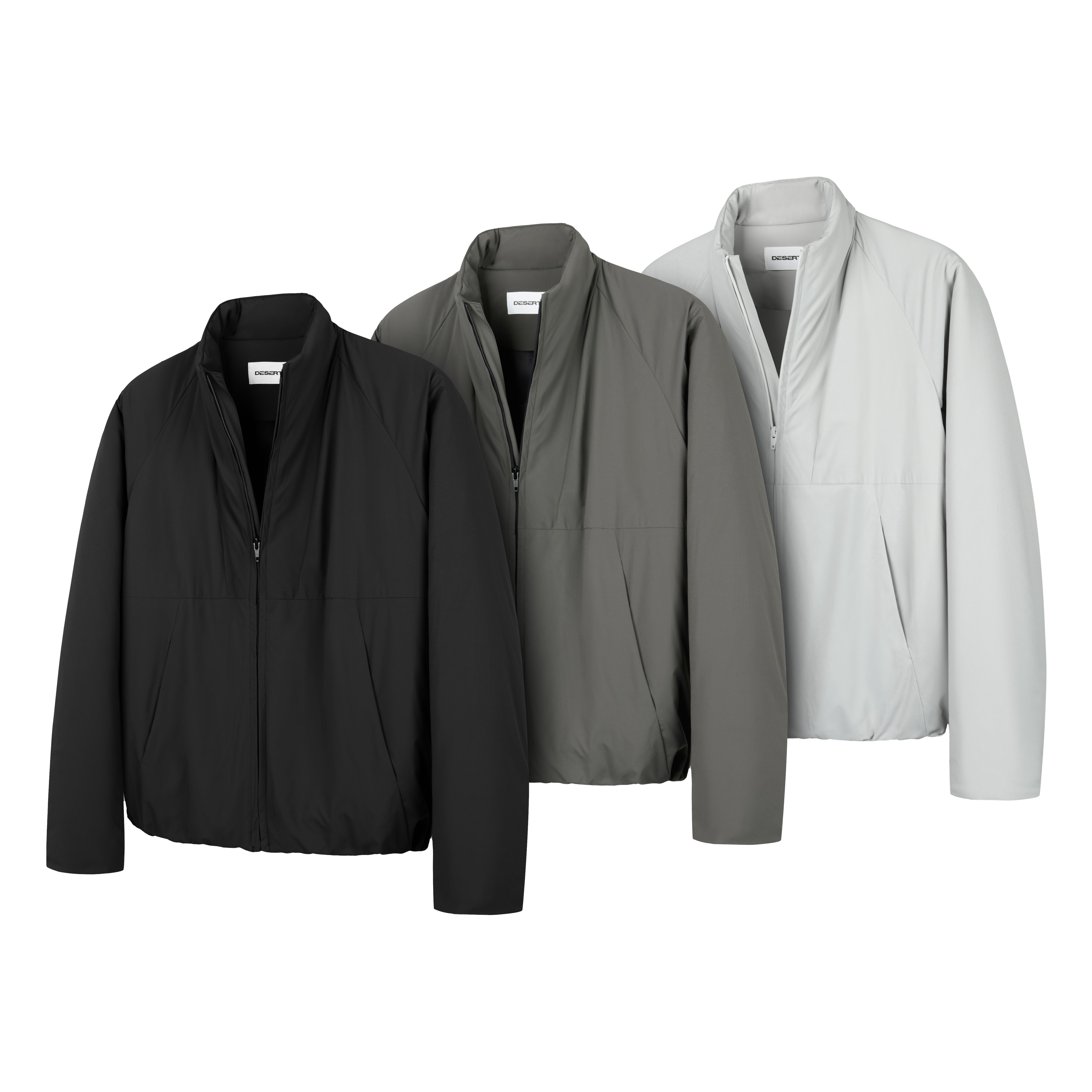 DESERTO SOLOTEX三防3M新雪丽KL型轻量高蓬立领基础保温棉服外套