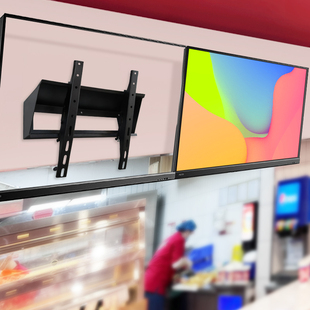 30-45度可调角度电视挂架32-75寸通用广告机吊架