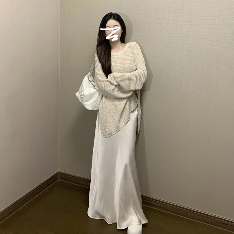 早秋季长袖毛衣针织女装2026新款慵懒温柔风穿搭