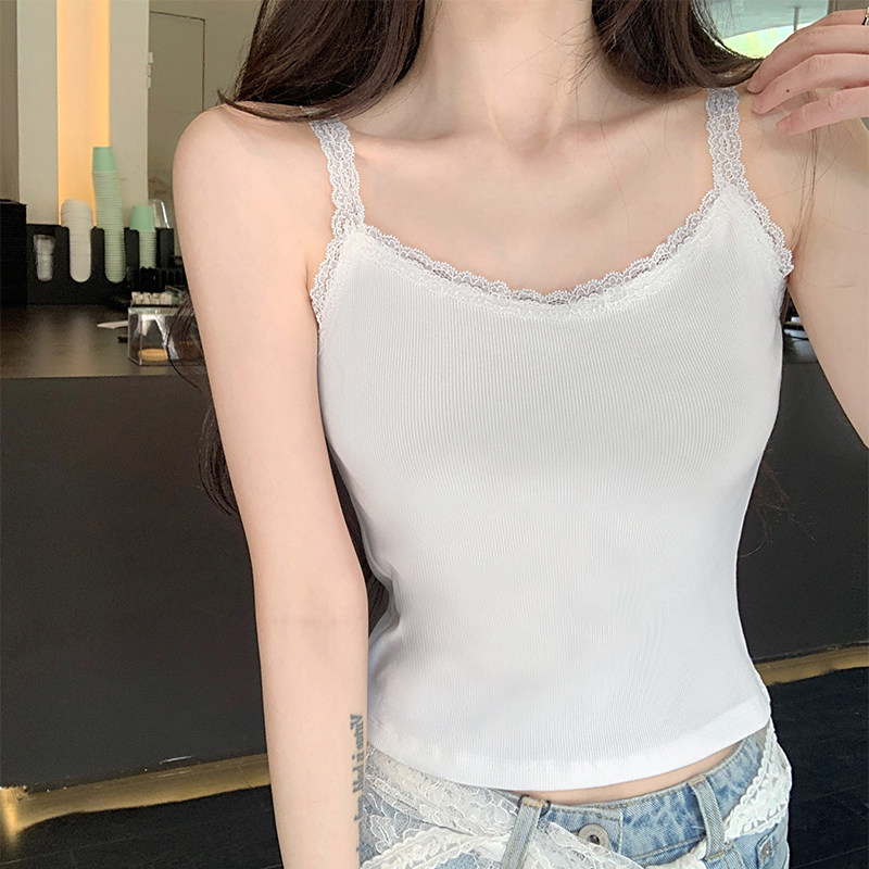 蕾丝吊带背心女夏季内搭设计感小众外穿纯欲甜辣修身打底显瘦上衣