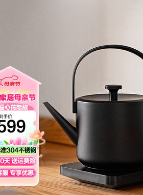 小提烧水壶茶壶电热水壶日式设计提梁电水壶家用办公茶室开水壶随