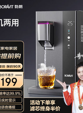 BORAVIT勃朗净饮一体机即热饮水机RO反渗透净水器家用可免安装可